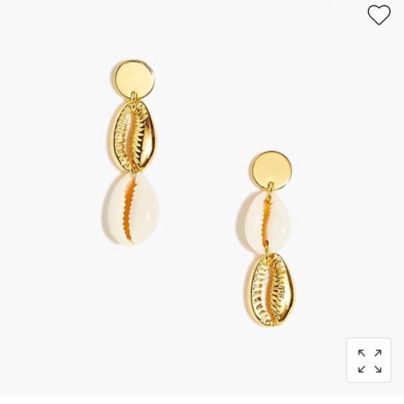 J.Crew Shell drop statement earrings - Picture 1 of 5